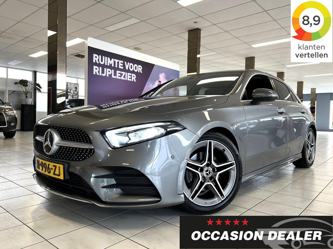 Mercedes-Benz A-klasse - 180 Design AMG line*WIDESCREEN*LEER*KEYL*LED*NAVI* - AutoWereld.nl