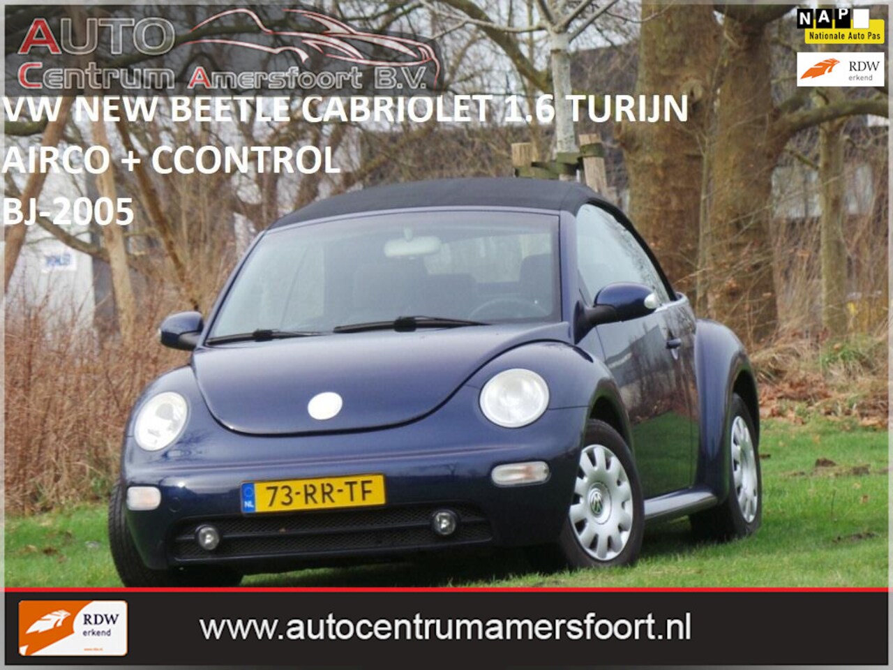 Volkswagen New Beetle Cabriolet - 1.6 Turijn Comfort 1.6 Turijn Comfort ( INRUIL MOGELIJK ) - AutoWereld.nl