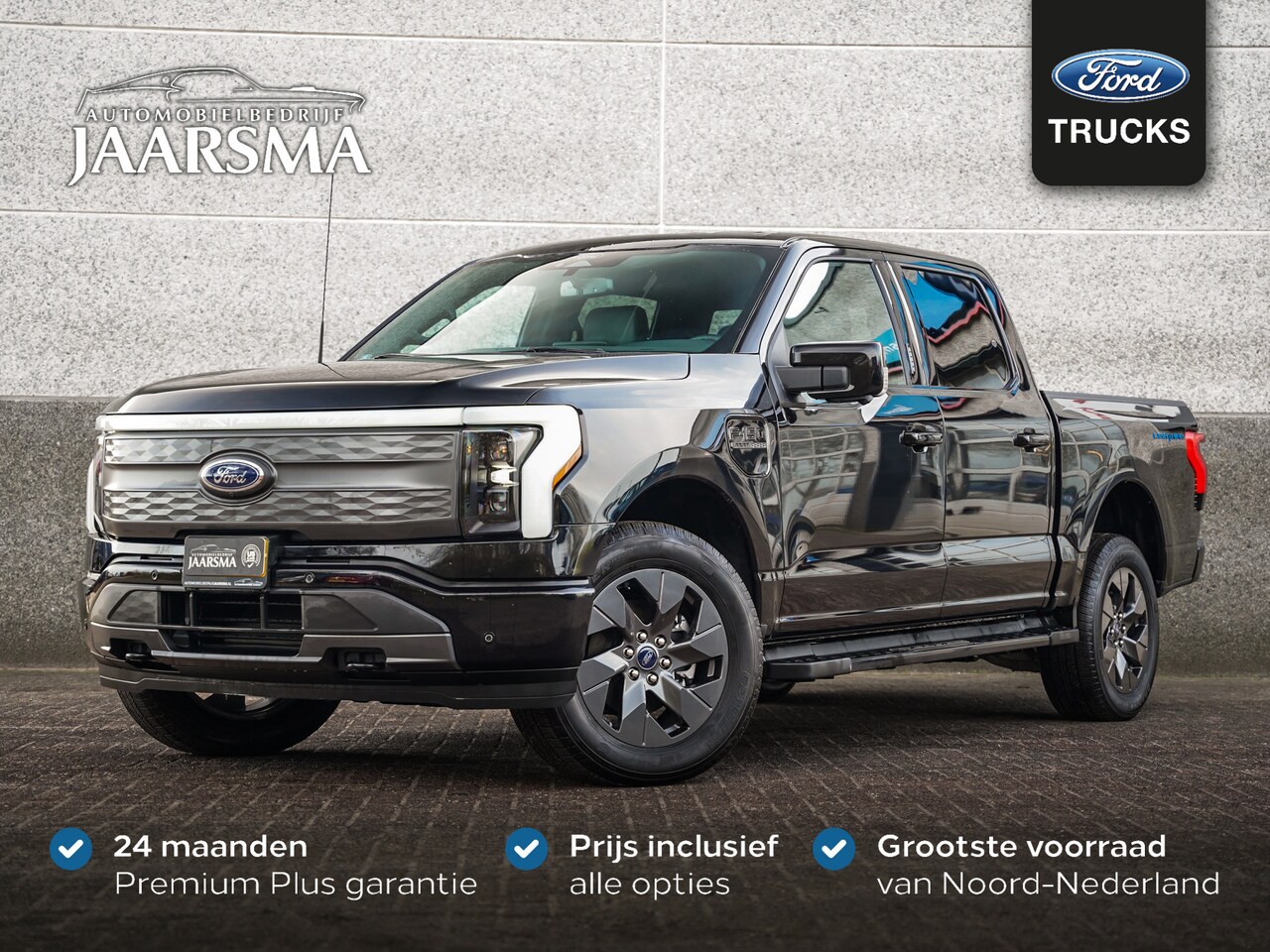 Ford F150 Lightning - Lightning Lariat Standard Range €5.000 SEBA Subsidie |386 KM Range |Leder |360 graden came - AutoWereld.nl