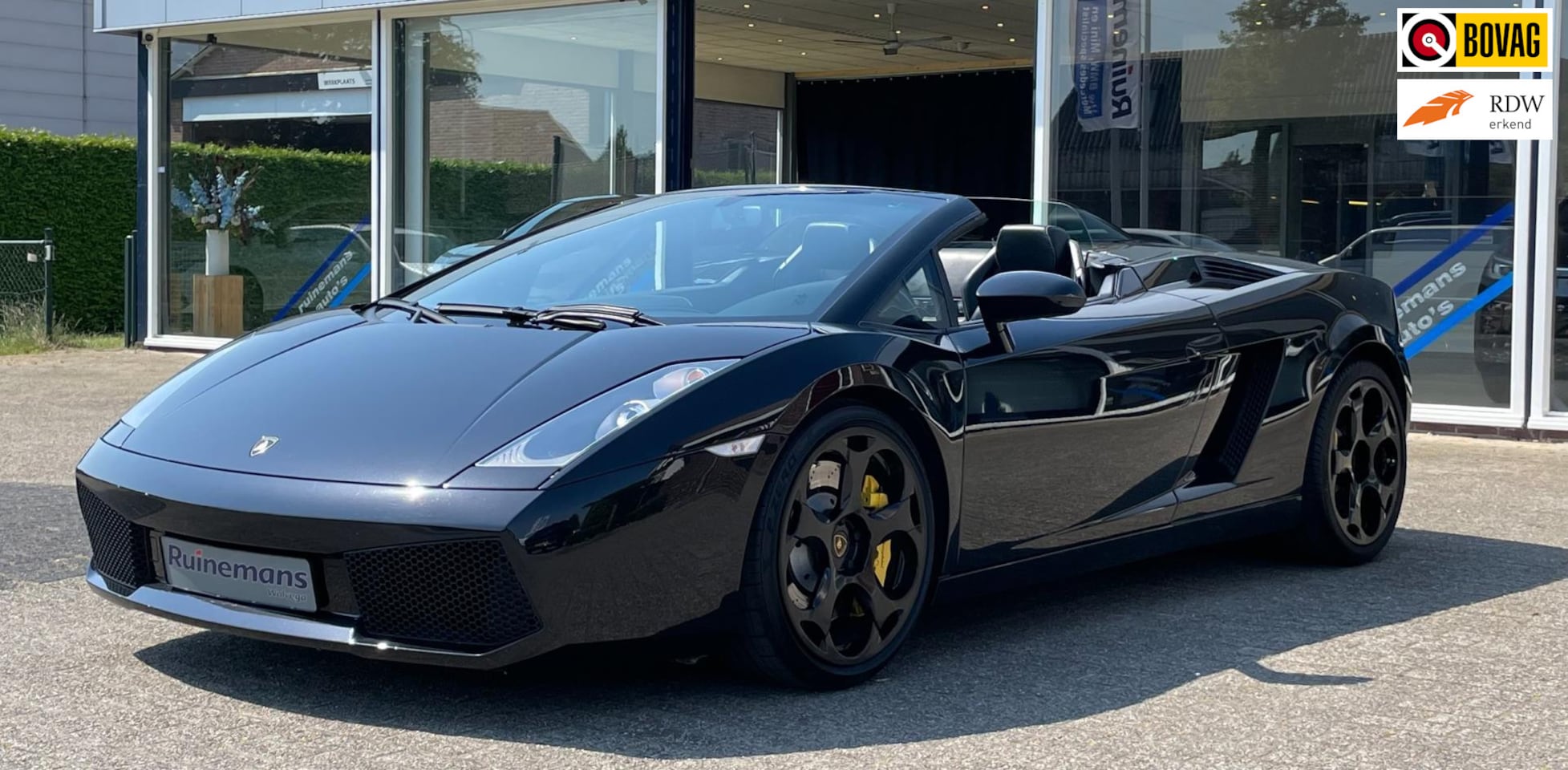 Lamborghini Gallardo - 5.0 V10 Spyder NERO / YOUNGTIMER - AutoWereld.nl