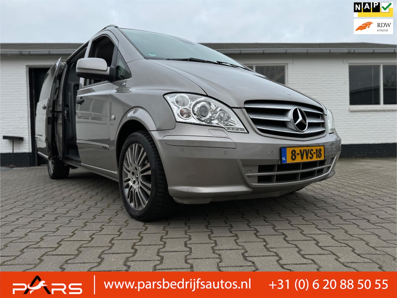 Mercedes-Benz Vito - 122 CDI 320 Lang V6 Automaat 224PK DC Luxe Dubbele Cabine BJ2012 Airco Cruise Controle Nav - AutoWereld.nl