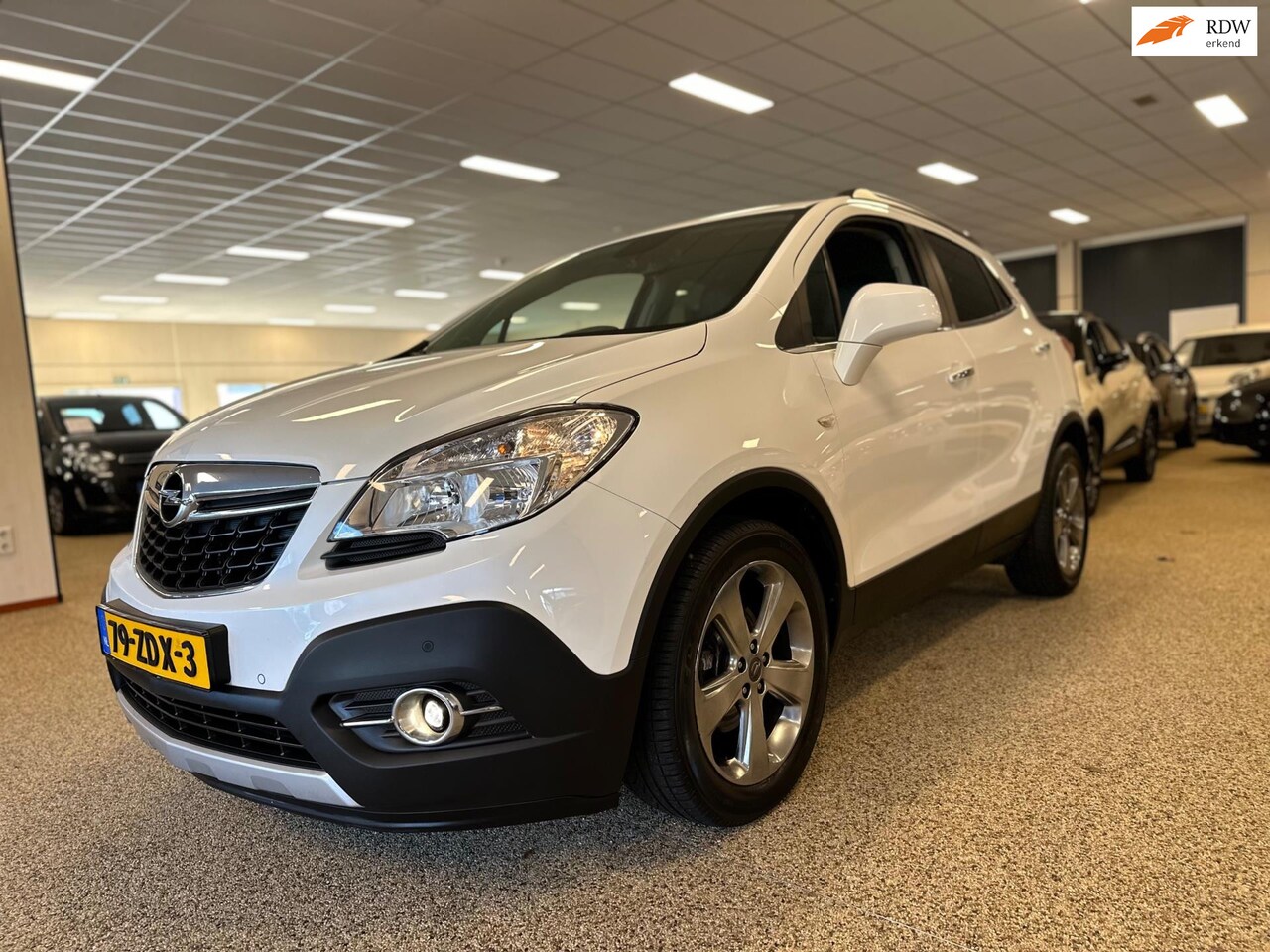 Opel Mokka - 1.4 T Cosmo 4x4*Half leer*Navigatie*Stuurverwarming*Parlemoer. - AutoWereld.nl