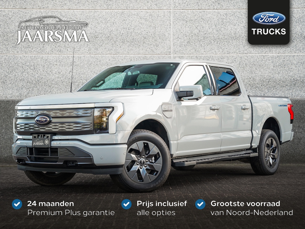 Ford F150 Lightning - Lightning Lariat Standard Range €5.000 SEBA Subsidie |386 KM Range |Leder |360 graden came - AutoWereld.nl