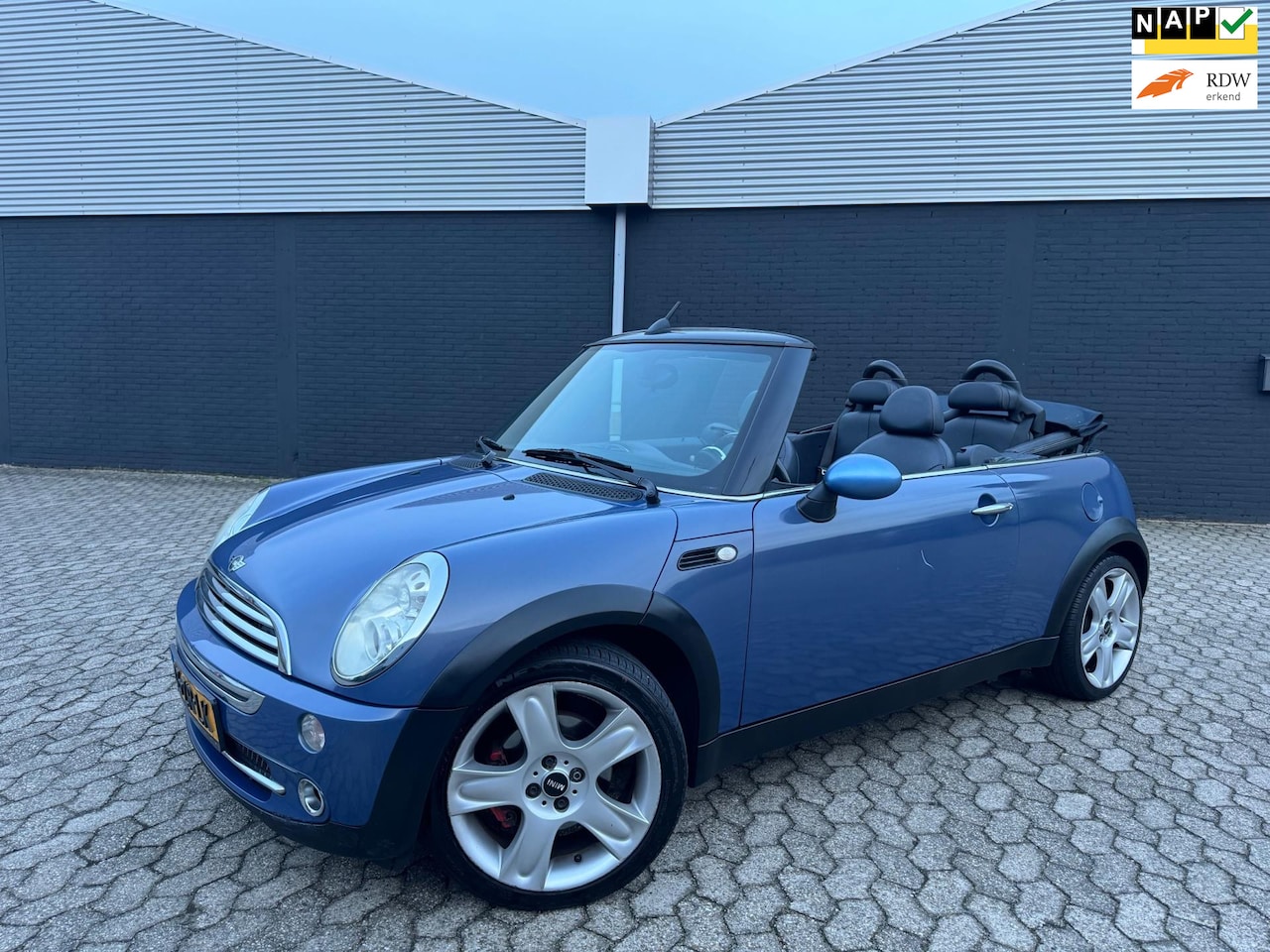 MINI Cabrio - 1.6 Cooper Chili 1.6 Cooper Chili, LEER, STOELVERWARMING, AIRCO, APK - AutoWereld.nl