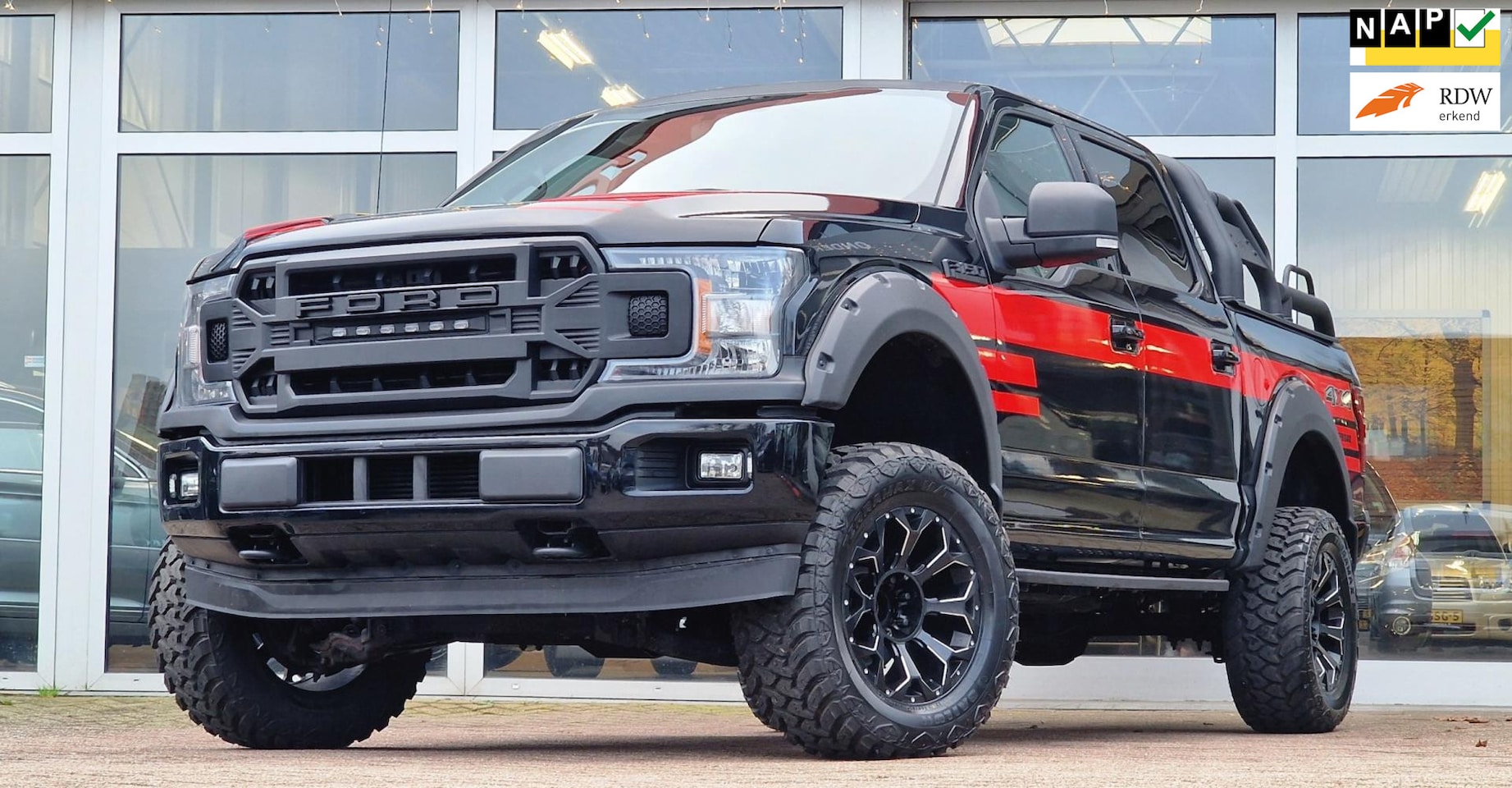 Ford F150 - USA 2.7 V6 Ecoboost SuperCrew Verhoogd Open dak Leer - AutoWereld.nl