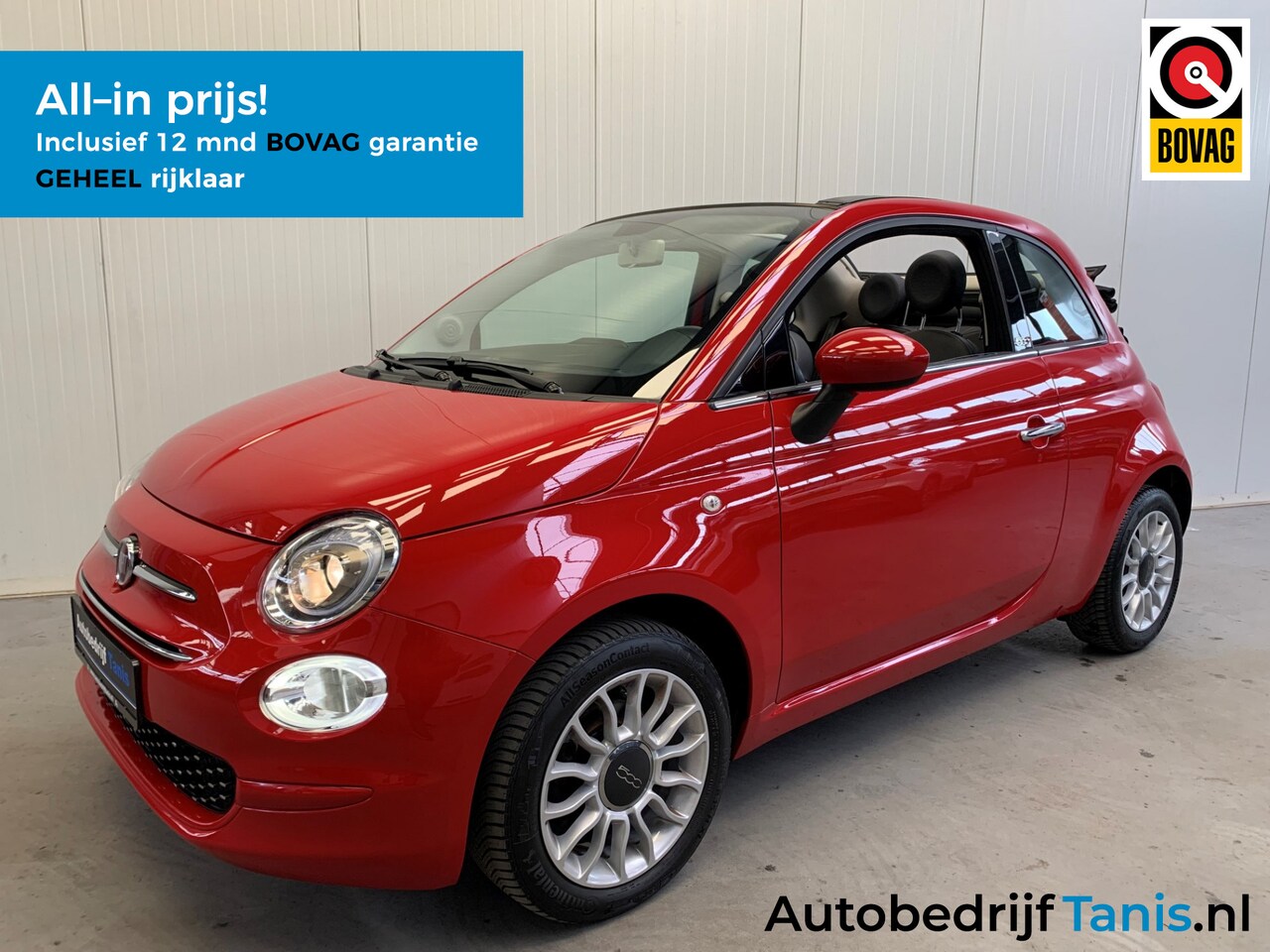 Fiat 500 C - 1.2 Lounge NAVI-LEDER-ECC-SPORT INT.-CABRIO-PDC - AutoWereld.nl