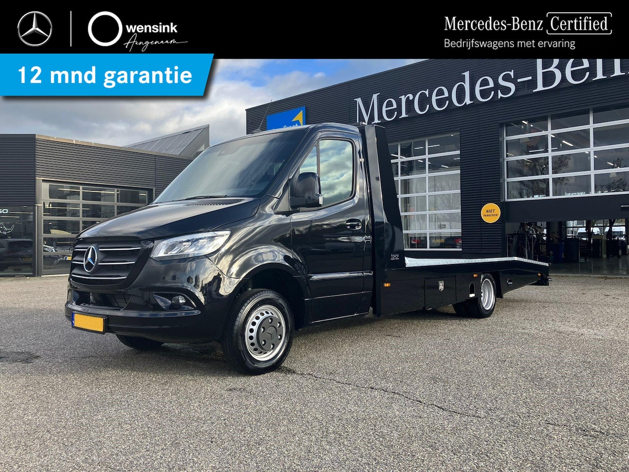 Mercedes-Benz Sprinter - 519 CDI L3 Tijhof Autotransporter / Oprijwagen | MBUX 7" | LED | Navigatie | Climate Contr - AutoWereld.nl