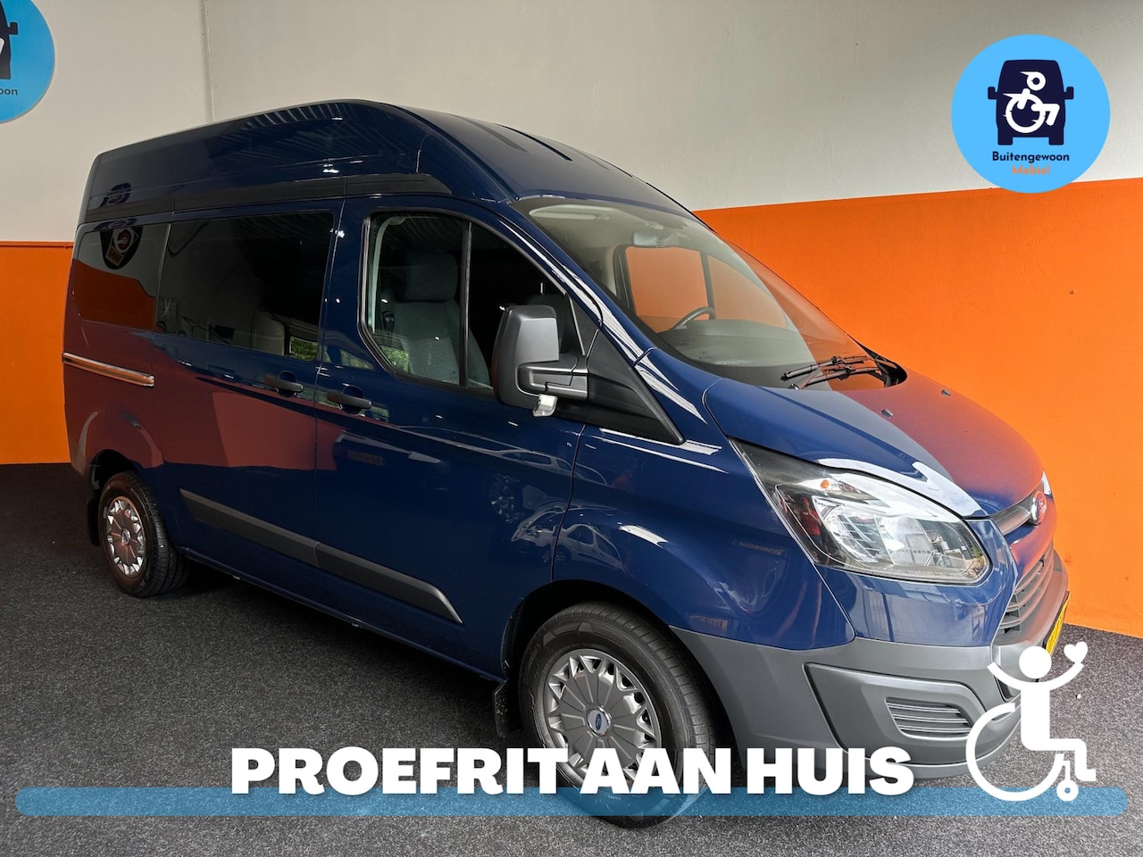 Ford Transit Custom - Rolstoelbus Draaibare Pass. Stoel| Rolstoel Zitplaats - AutoWereld.nl