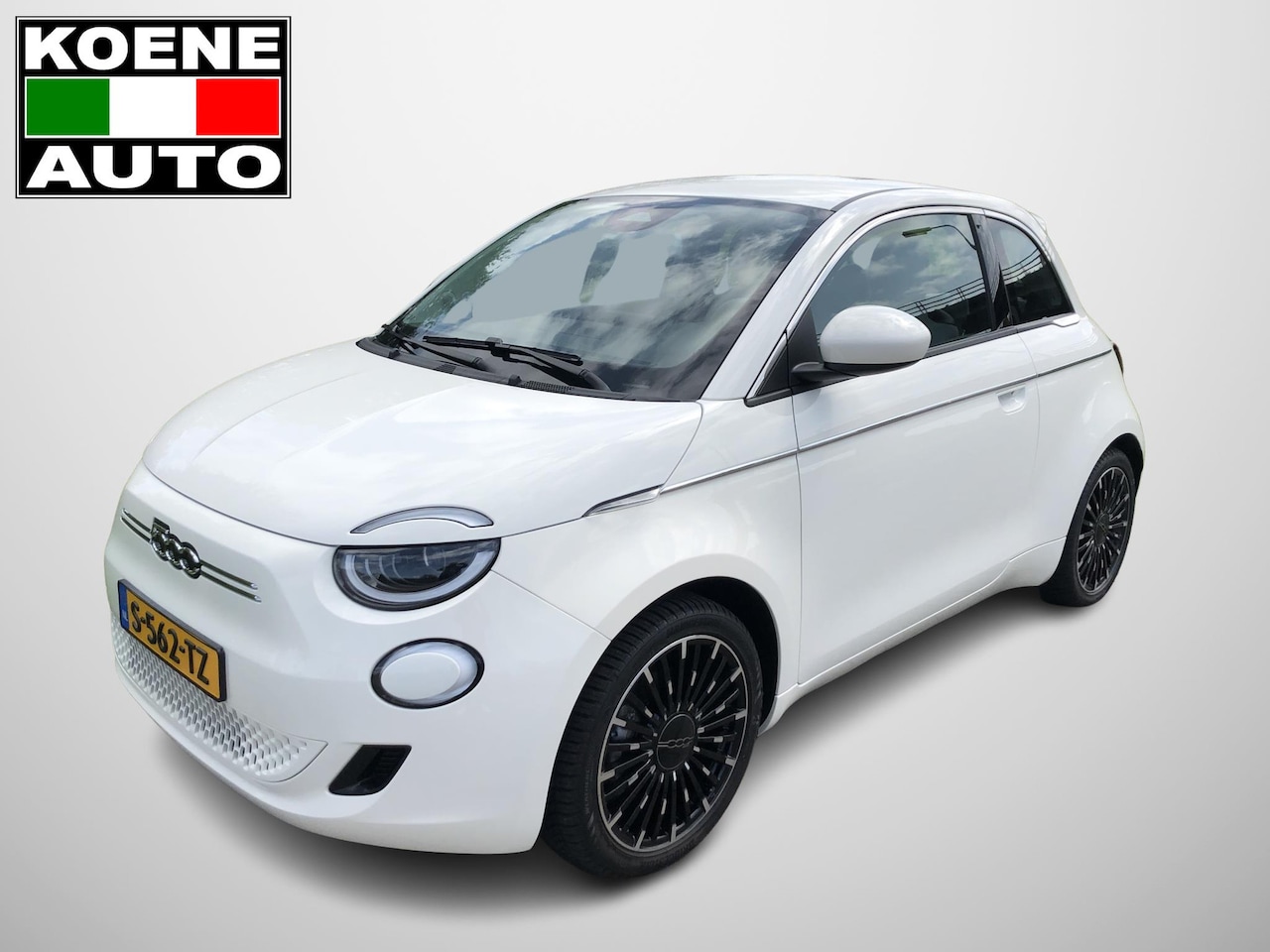 Fiat 500e - La Prima 42 kWh HB NAVI CLIMATE JBL SOUND SYSTEM APPLE/ANDROID PDC 17" € 2000,- SUBSIDIE M - AutoWereld.nl