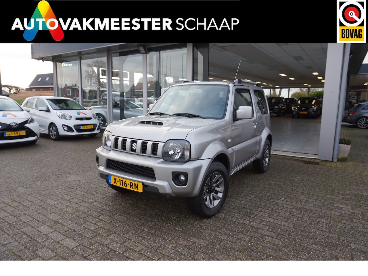 Suzuki Jimny - 1.3 Exclusive 1.3 Exclusive , 1 EIG , 12 MND BOVAG GARANTIE , 4X4 LEER,STOELV,33DKM - AutoWereld.nl