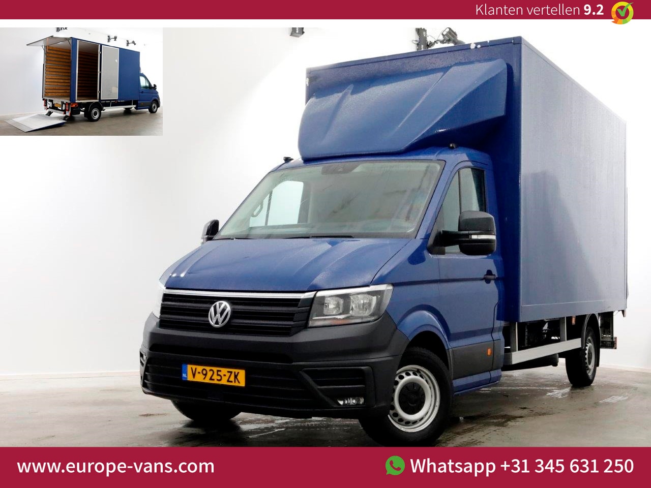 Volkswagen Crafter - 35 2.0 TDI 177pk DSG-Automaat Bakwagen met laadklep en zijdeur H233cm 05-2019 - AutoWereld.nl