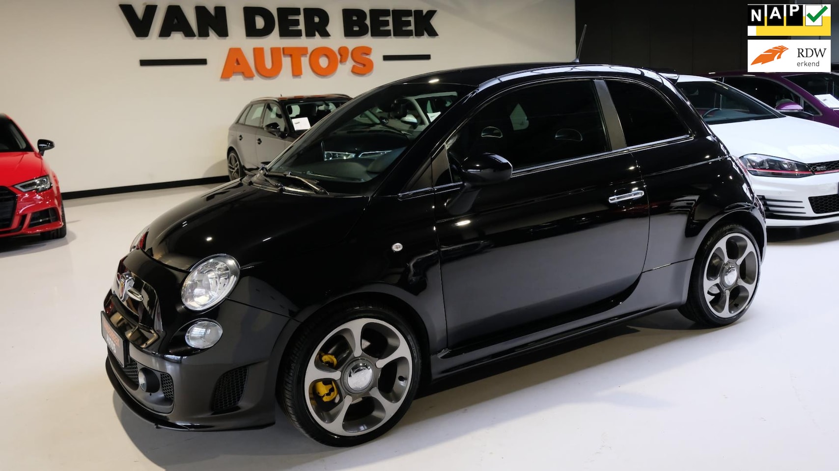 Fiat 500 Abarth - 1.4 T-Jet Custom 135PK Digital dash | Xenon - AutoWereld.nl