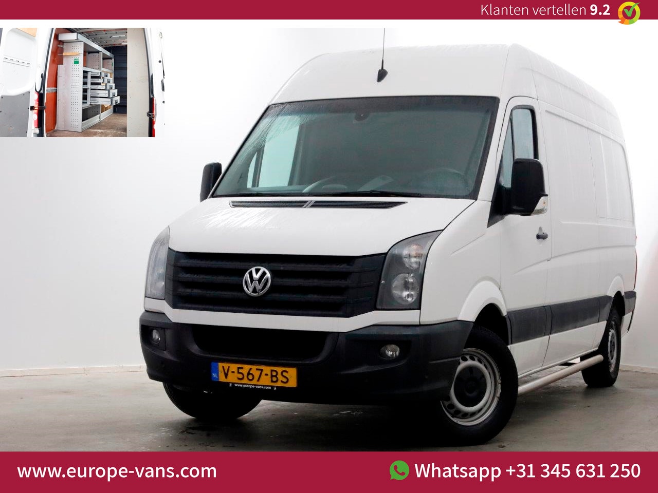 Volkswagen Crafter - 32 2.0 TDI E6 L2H2 Airco/Inrichting/Trekhaak 2800kg 01-2017 - AutoWereld.nl