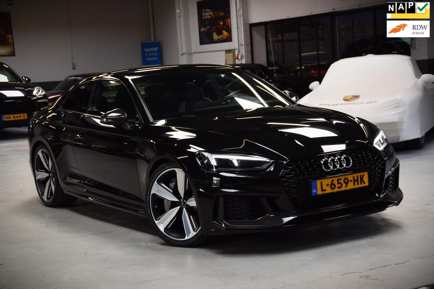 Audi RS5 - RS 5 A5 Coupé 2.9 TFSI RS5 Quattro *Keramisch* Navi|Leder|Massage|450pk!!|Head-up|54630 Km - AutoWereld.nl