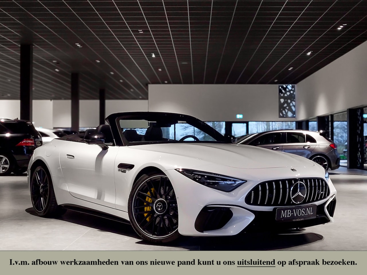 Mercedes-Benz SL-klasse Roadster - 63 4M+ Dynamic Plus|Achterasbesturing|Carbon|HUD|Night - AutoWereld.nl