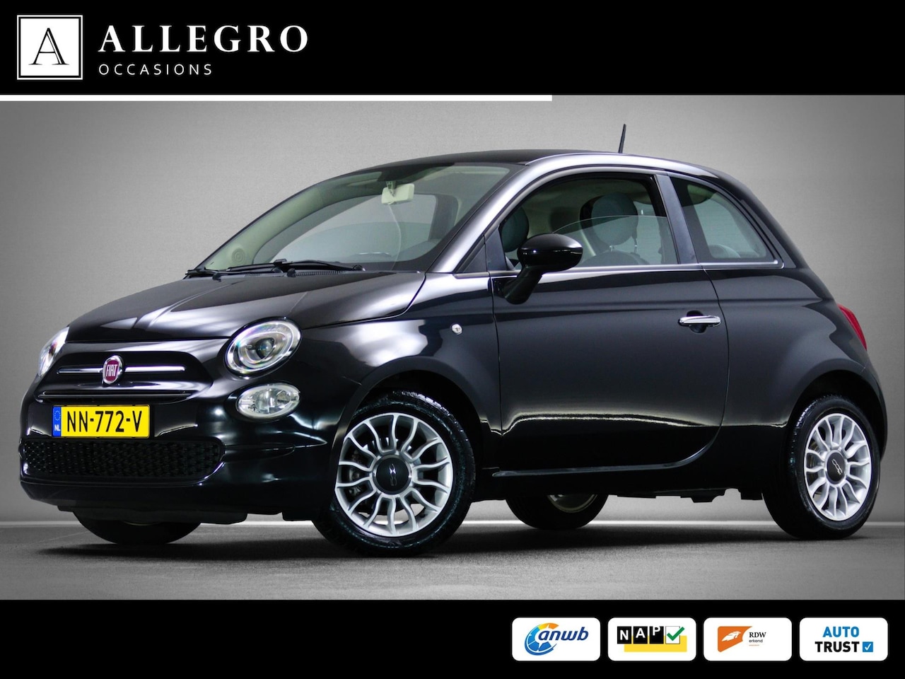 Fiat 500 - 1.0 TwinAir Pop (LICHTMETALEN VELGEN, MULTIFUNCTIONEEL STUURWIEL, AIRCONDITIONING, START-/ - AutoWereld.nl