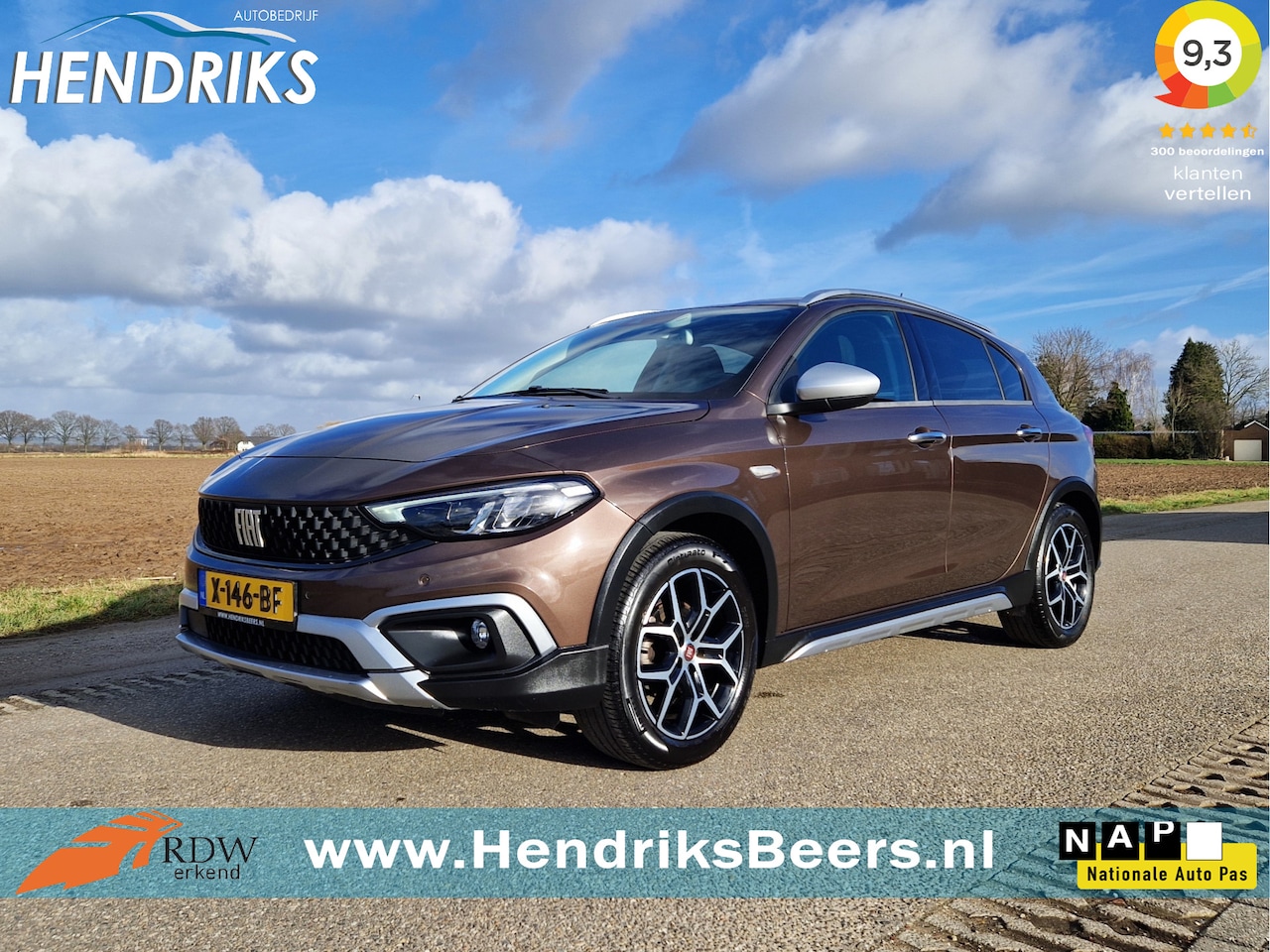 Fiat Tipo Cross - Cross 1.0 Life - 100 Pk - Euro 6 - Navi - ParkeerCamera - Cruise Control - AutoWereld.nl