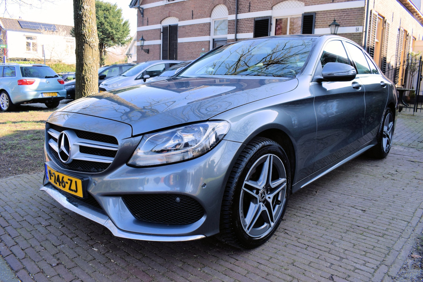 Mercedes-Benz C-klasse - 180 AMG Line Navi/Cruis Automaat - AutoWereld.nl