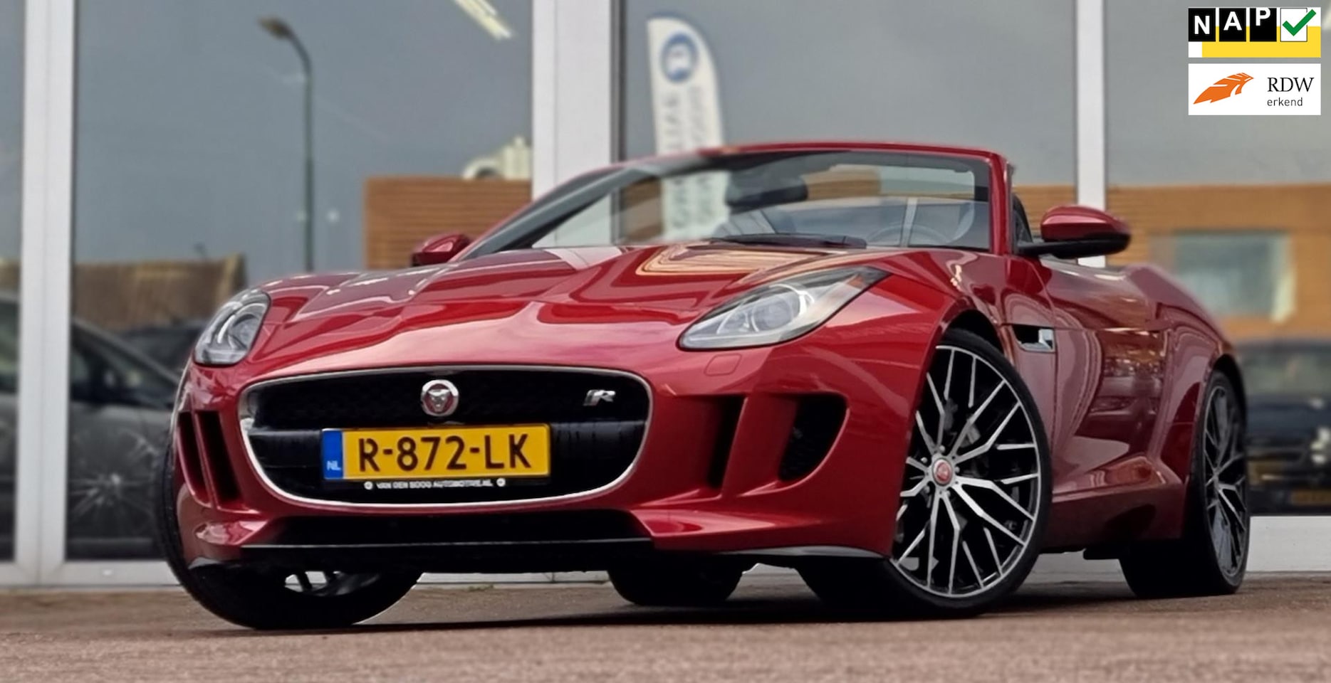 Jaguar F-type - 3.0 V6 Convertible Full options 408PK 21" LM Velgen Performance Remmen - AutoWereld.nl