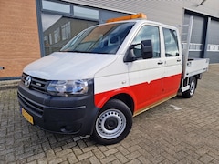 Volkswagen Transporter - 2.0 TDI pick-up 65.000km 6-pers dc L2H1 euro5 trekhaak flitslampen zeer mooi