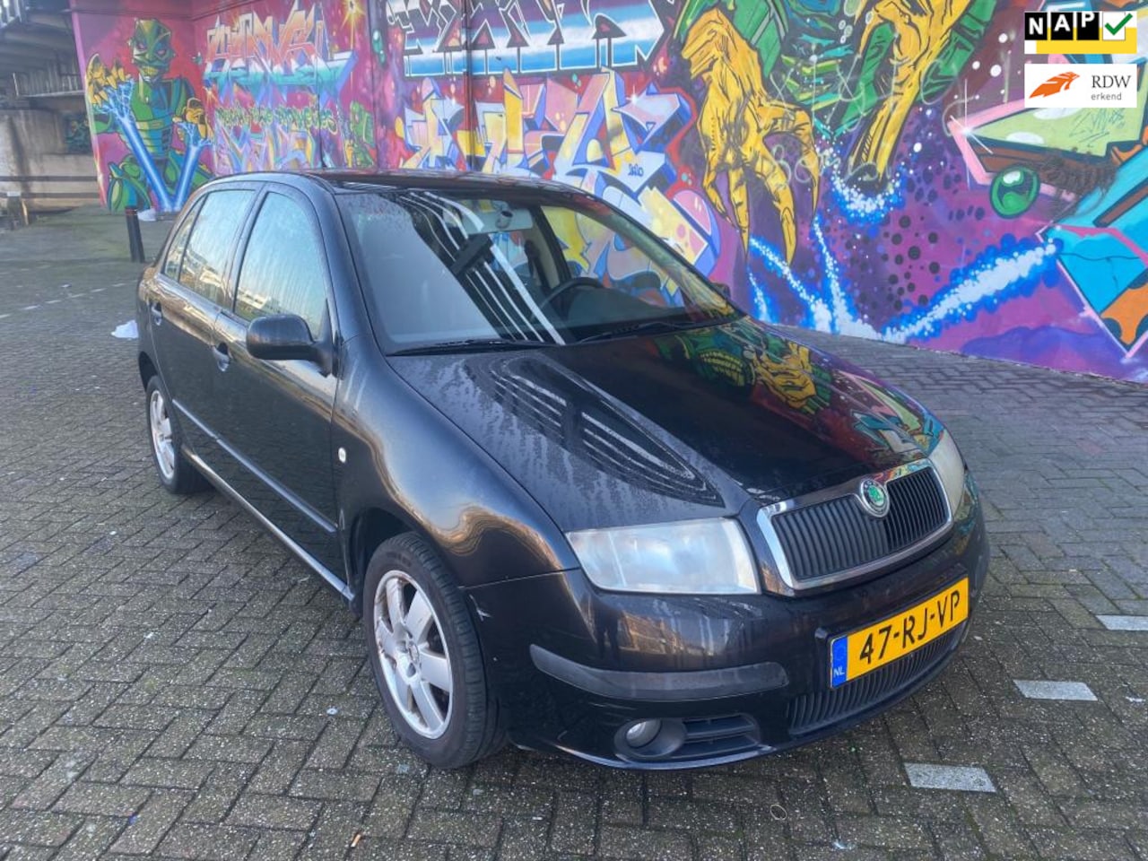 Skoda Fabia - 1.4-16V L&K vol leer interieur airco sport velgen 4x elektrische ramen rijd heerlijk nette - AutoWereld.nl