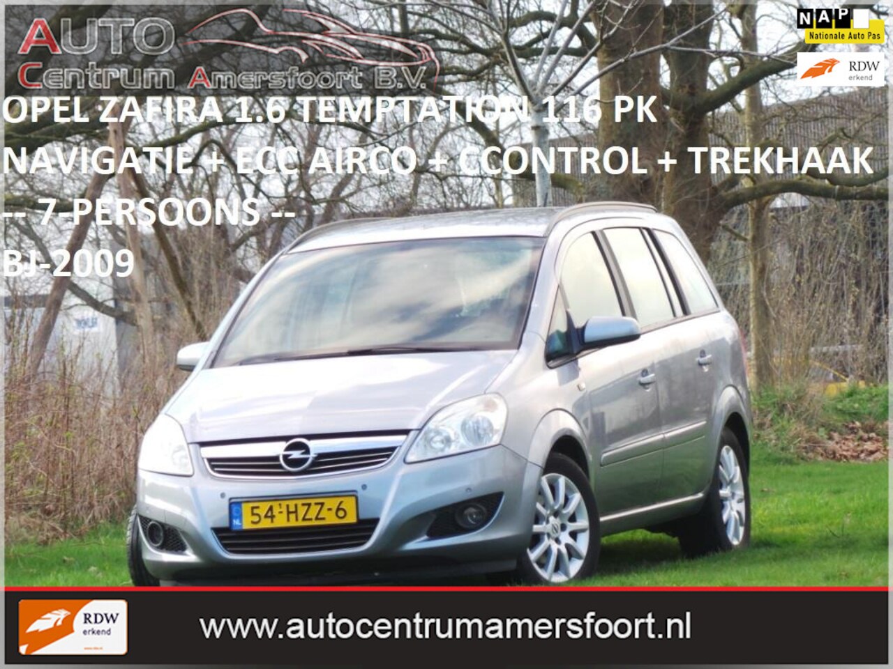 Opel Zafira - 1.6 Temptation 1.6 Temptation ( 7-PERSOONS + INRUIL MOGELIJK ) - AutoWereld.nl