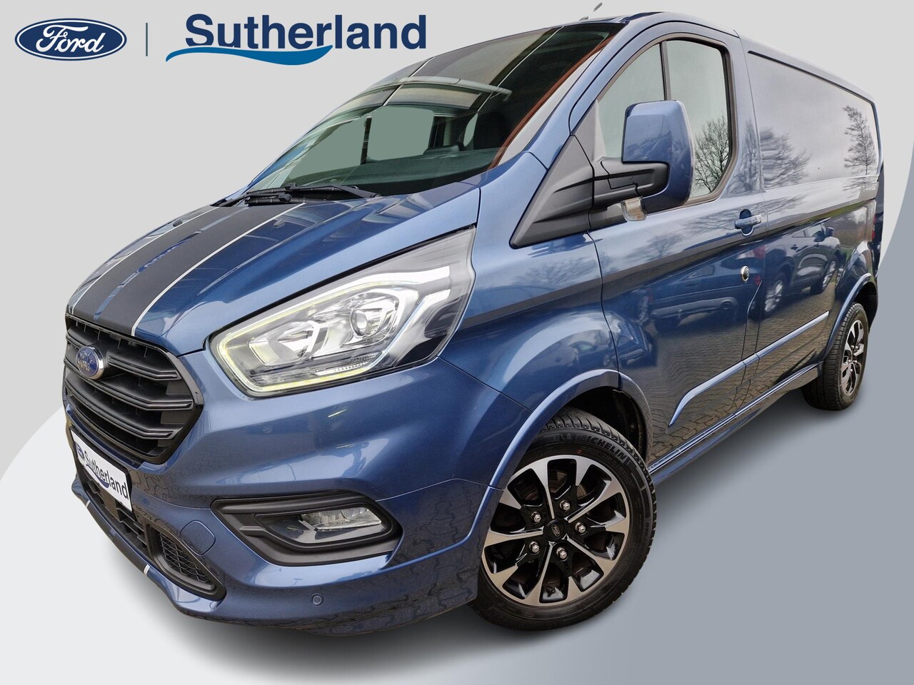 Ford Transit Custom - 310 2.0 TDCI L2H1 Sport 185pk! | Camera achter | Lederen bekl.| Dodehoek herk| Trekhaak | - AutoWereld.nl