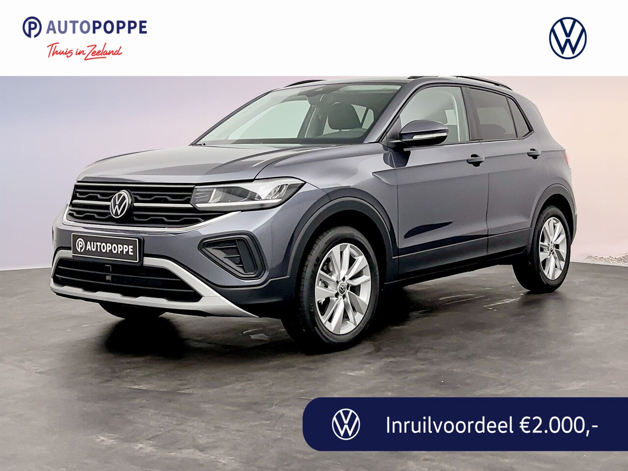 Volkswagen T-Cross - 1.0 TSI 95 5MT Life Edition Rijstrookbehoudassistent (Lane Assist) | Parkeersensoren achte - AutoWereld.nl