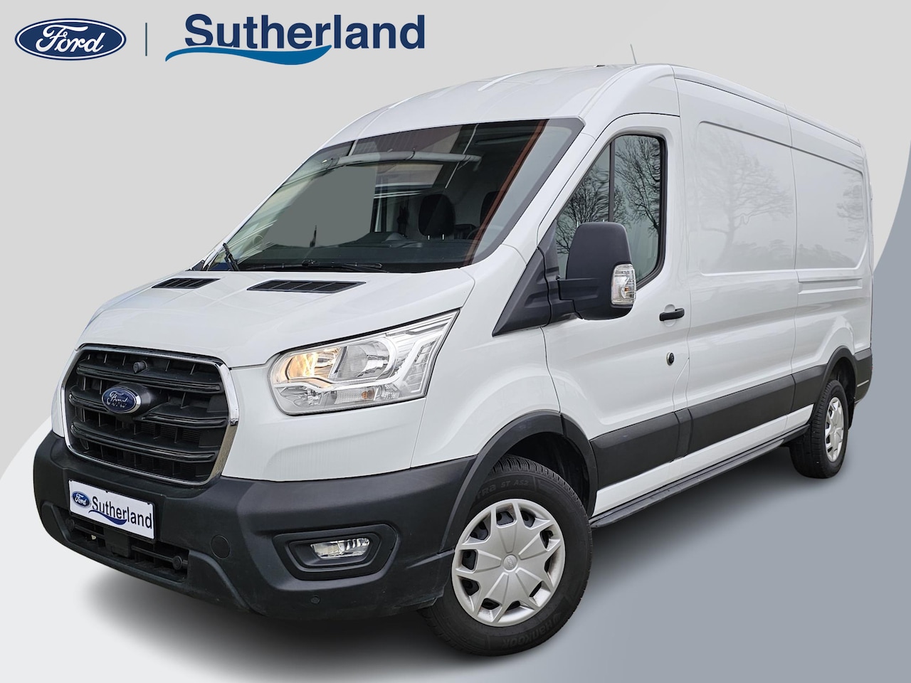 Ford Transit - 350 2.0 TDCI L3H2 Trend 130pk Automaat | Trekhaak | Airco | DAB | Parkeersensoren v+a | Zé - AutoWereld.nl