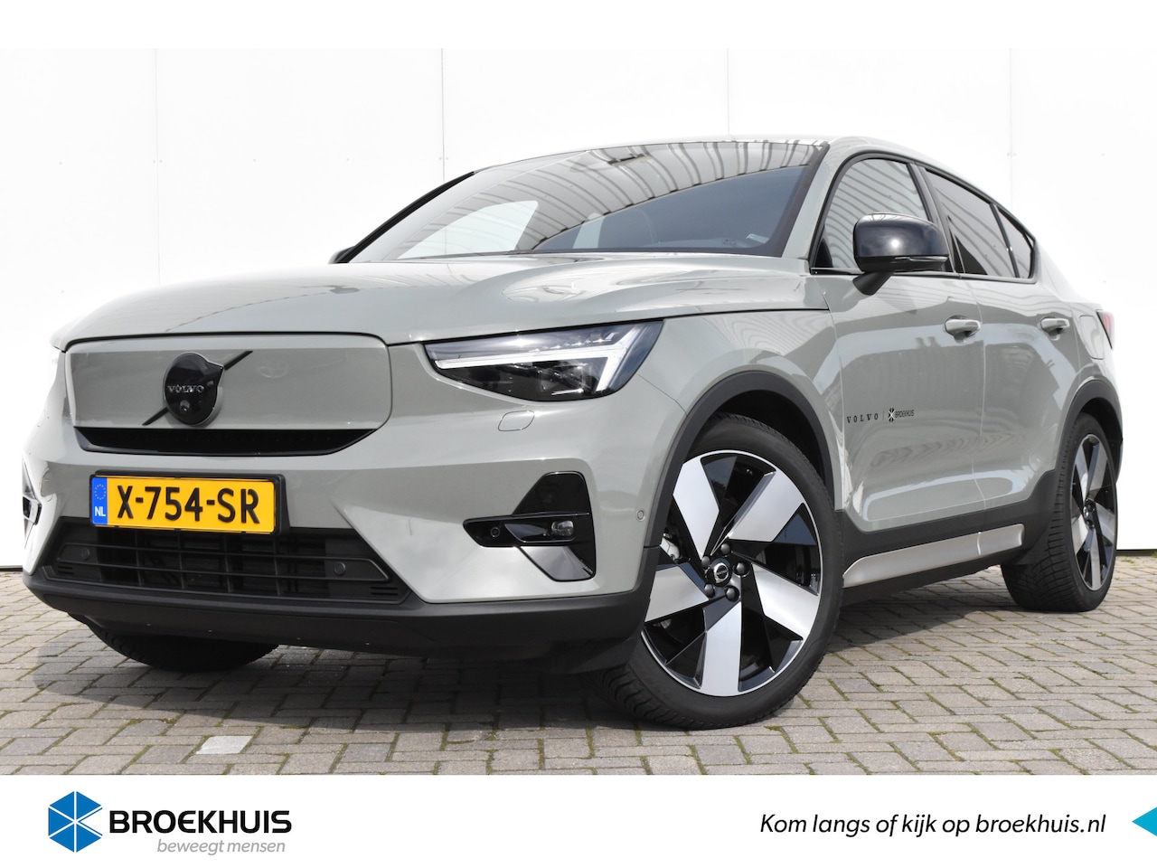 Volvo C40 - Single Motor Extended Range Ultimate 20'' - Heico - SageGreen - TailordWool - AutoWereld.nl