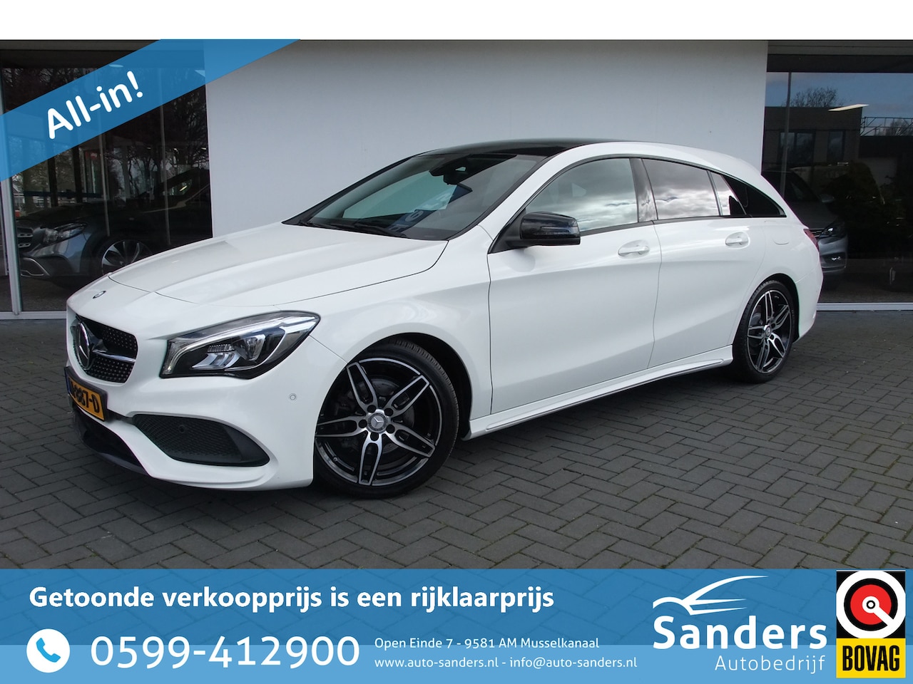 Mercedes-Benz CLA-klasse Shooting Brake - 180 Ambition/ AMG/ Memory/ Panoramadak/ Trekhaak af-fabriek/ Night-pakket/ LED/ Camera - AutoWereld.nl