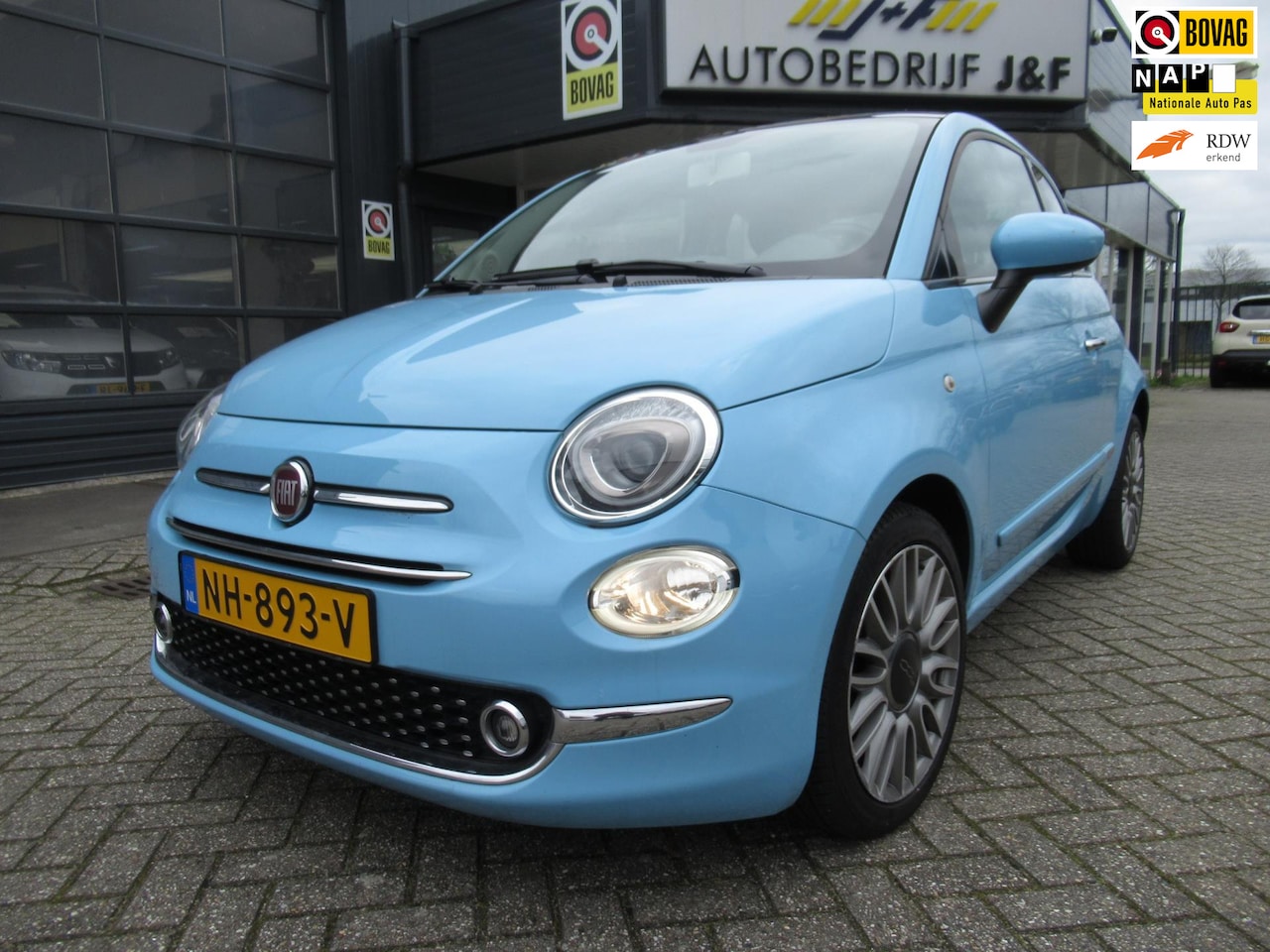 Fiat 500 - 0.9 TwinAir Turbo Lounge / Panorama dak / Bluetooth - AutoWereld.nl