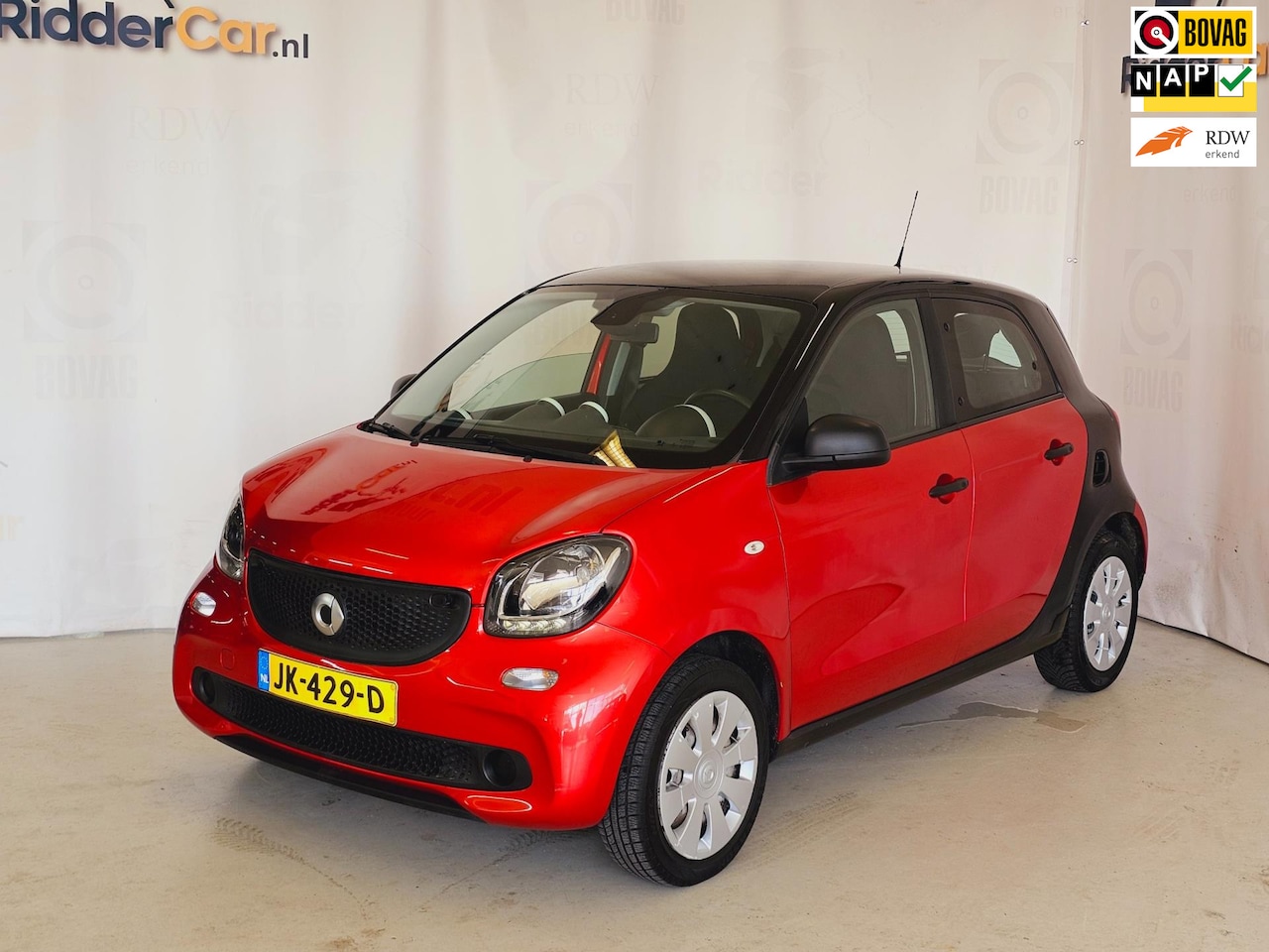 Smart Forfour - 1.0 Pure|NAP|APK3-25|CRUISE|BLUETOOTH|AIRCO|ELEK RAMEN|2E EIG - AutoWereld.nl