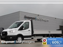 Ford Transit - 350 2.0TDCI 165pk L5H1 Trend RWD | Pick-up | Laadbak 5.2m | Airco | Cruise | 3500kg trekge