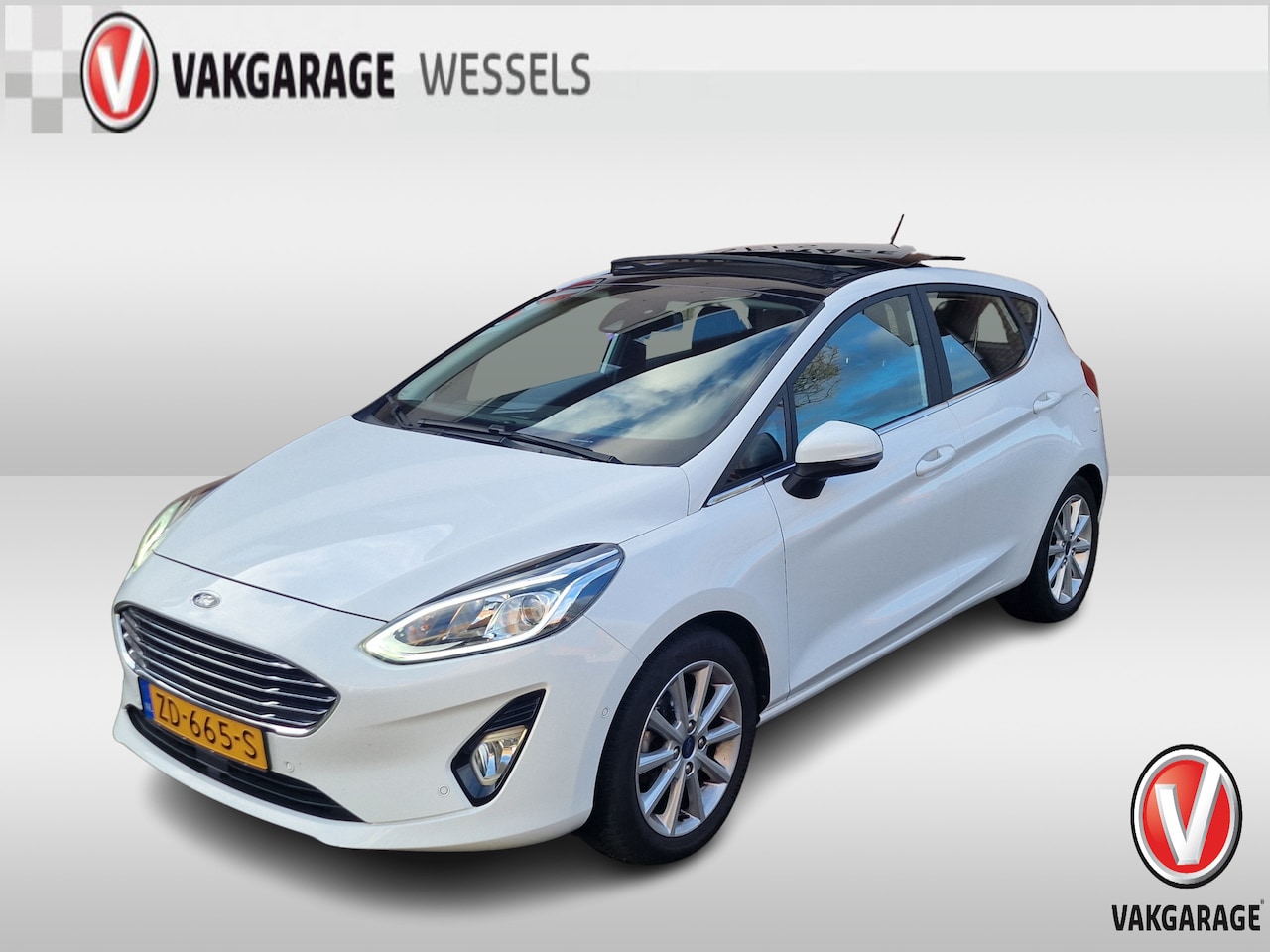 Ford Fiesta - 1.0 EcoBoost Titanium | LM | Camera | Panoramadak | Adap Cruise | Voorruit Verw | - AutoWereld.nl