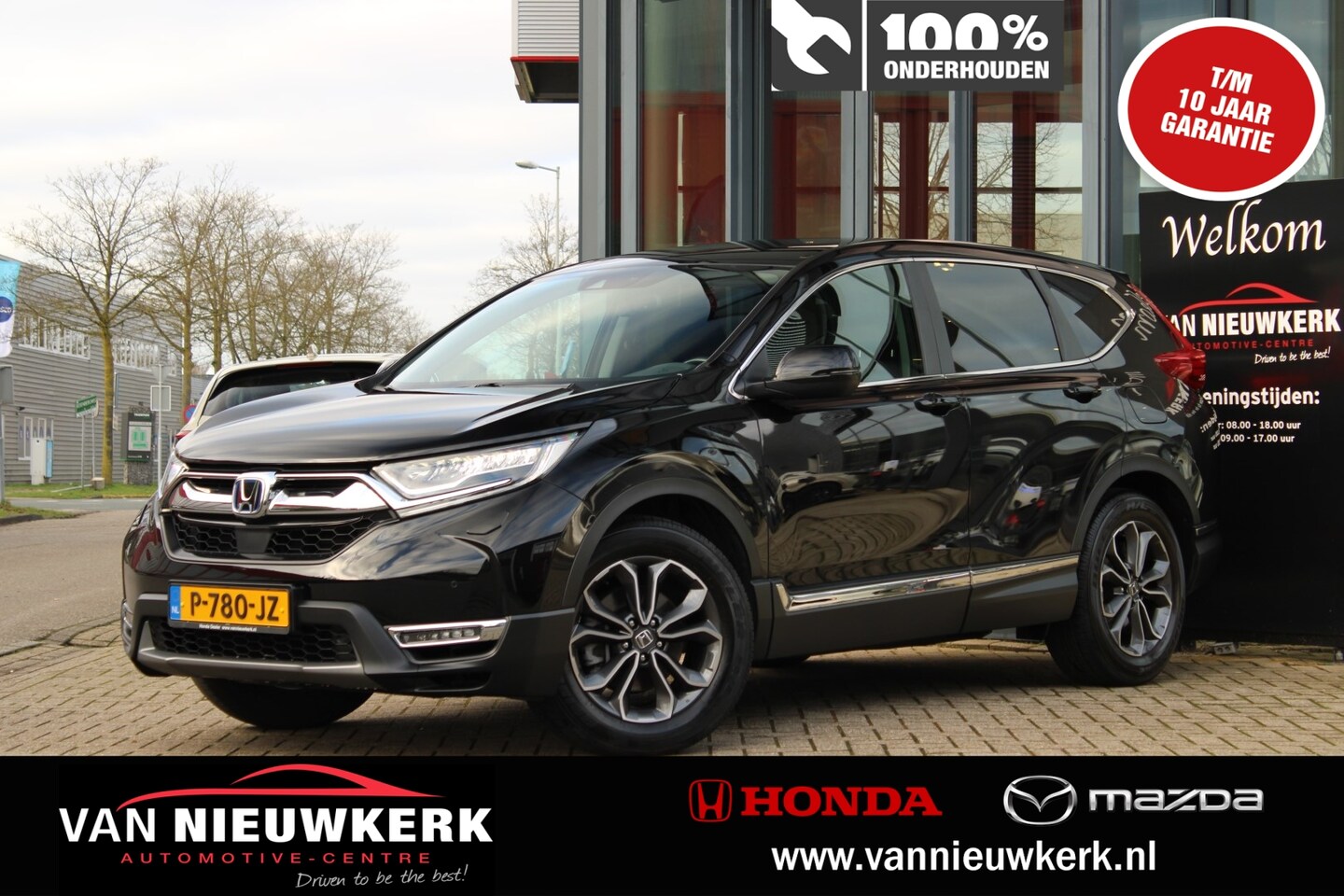 Honda CR-V - 2.0 HYBRID 184pk Automaat Elegance Navigatie + Carplay parkeercamera Adap Cruise Trekhaak - AutoWereld.nl