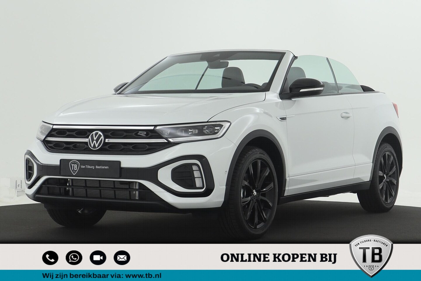 Volkswagen T-Roc Cabrio - 1.5 TSI 150 7DSG R-Line Automatisch | Koplampverlichting LED 'Matrix' (IQ.Light) | Aircond - AutoWereld.nl