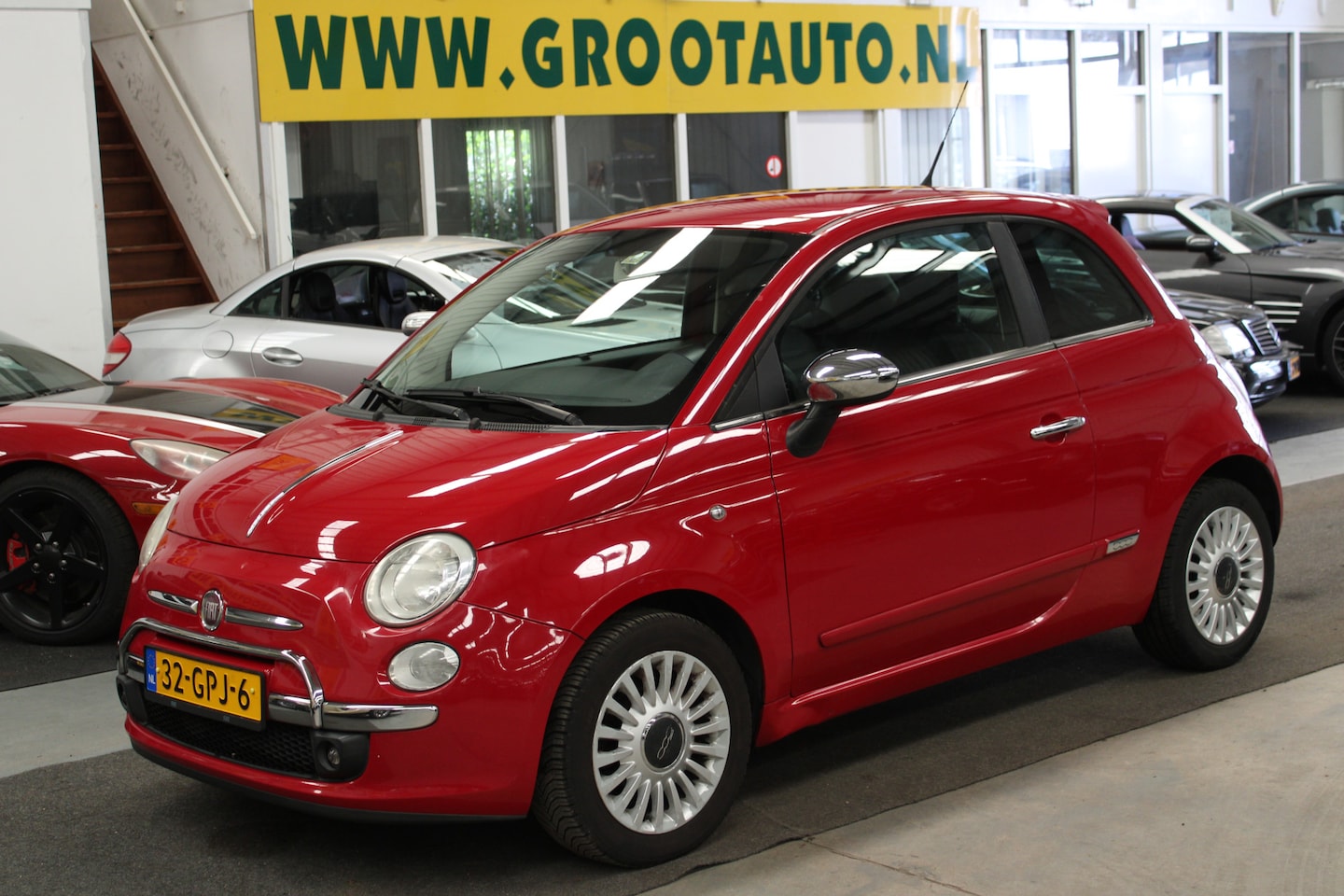 Fiat 500 - 1.2 Sport Airco, Half lederen interieur, Stuurbekrachtiging - AutoWereld.nl