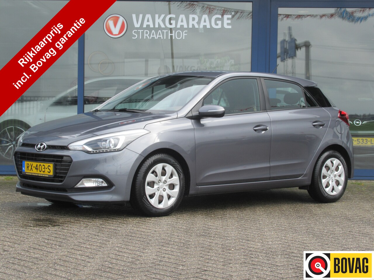 Hyundai i20 - 1.0 T-GDI i-Motion 1.0 T-GDI i-Motion 5-Drs, Airco / Cruise control / Bluetooth / Parkeersensoren achter - AutoWereld.nl