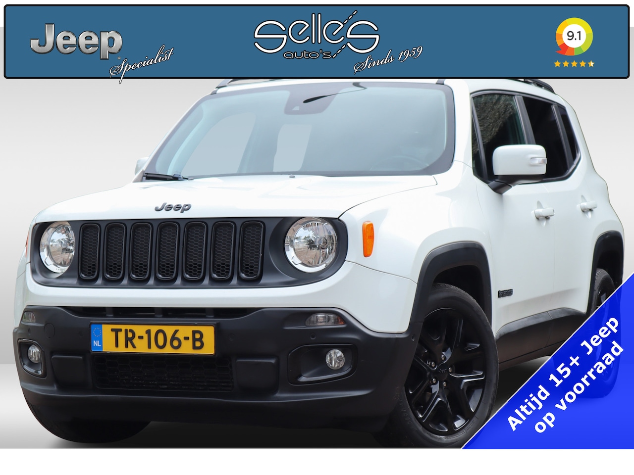 Jeep Renegade - 1.4 Night Eagle II Limited | Automaat | Adaptieve Cruise | DAB Radio | Apple carplay & And - AutoWereld.nl