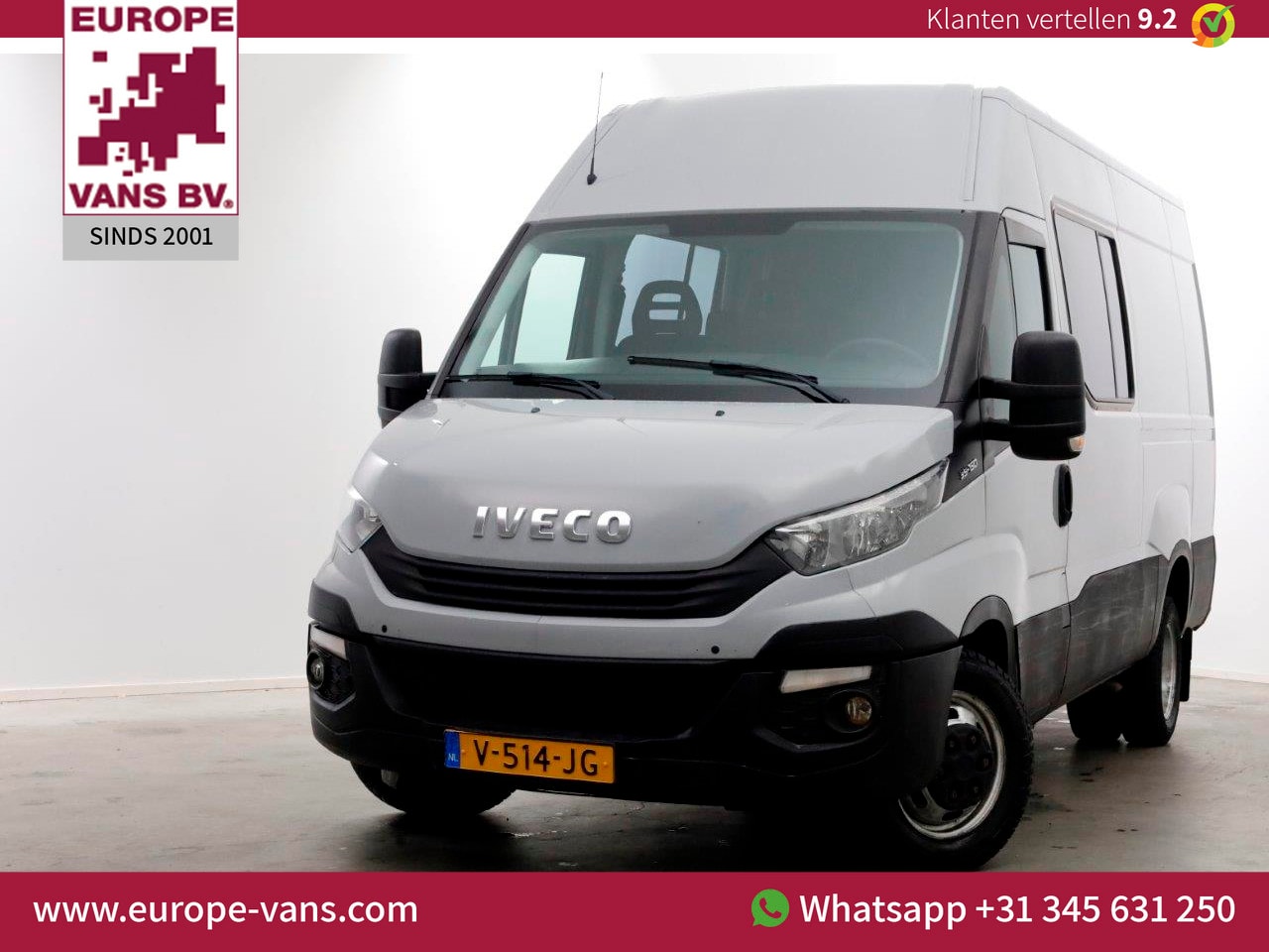 Iveco Daily - 35C15 3.0 150pk E6 L2H2 D.C. Airco Trekhaak 3500kg 10-2017 - AutoWereld.nl