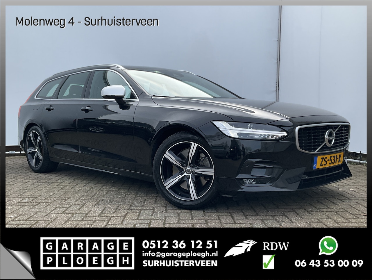 Volvo V90 - 2.0 T4 R-Design Sport Dealer-OH Orig.NL Leder+Verw. Harman/Kardon - AutoWereld.nl