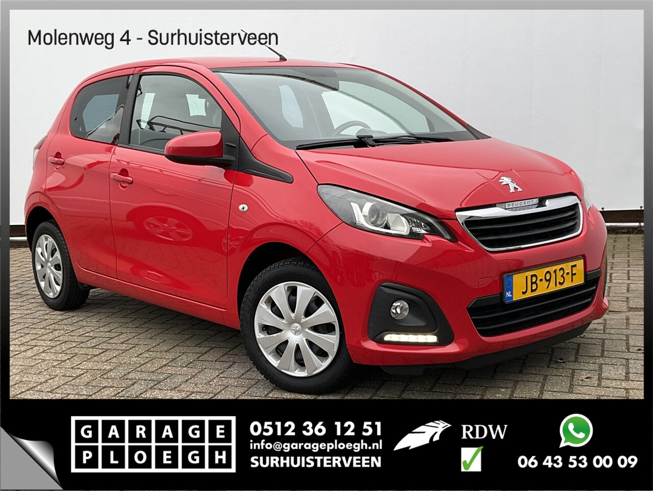 Peugeot 108 - 1.0 e-VTi 5-deurs Navi Airco led Red Chili Active - AutoWereld.nl