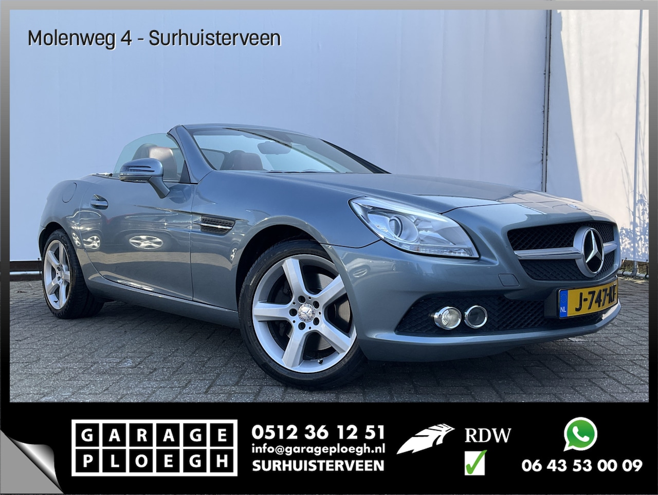 Mercedes-Benz SLK-klasse - 250 204pk Leer Airscarf Clima Cruise Panoramadak - AutoWereld.nl