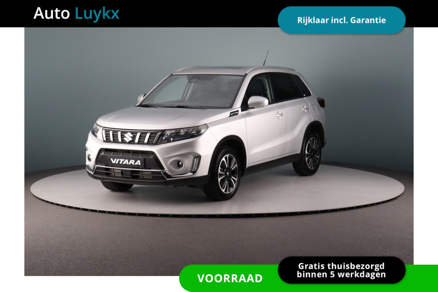 Suzuki Vitara - 1.4 Style Boosterjet Smart Hybrid | Panoramadak | Leder/Alcantara | Keyless Entry - AutoWereld.nl