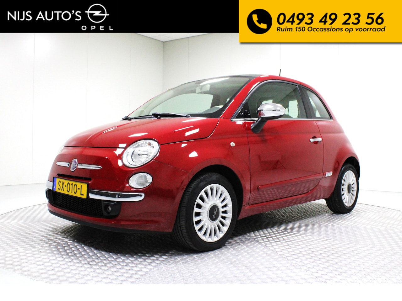 Fiat 500 - 1.2 Lounge | Elektrische Ramen / Radio CD / Bluetooth / Panoramadak - AutoWereld.nl