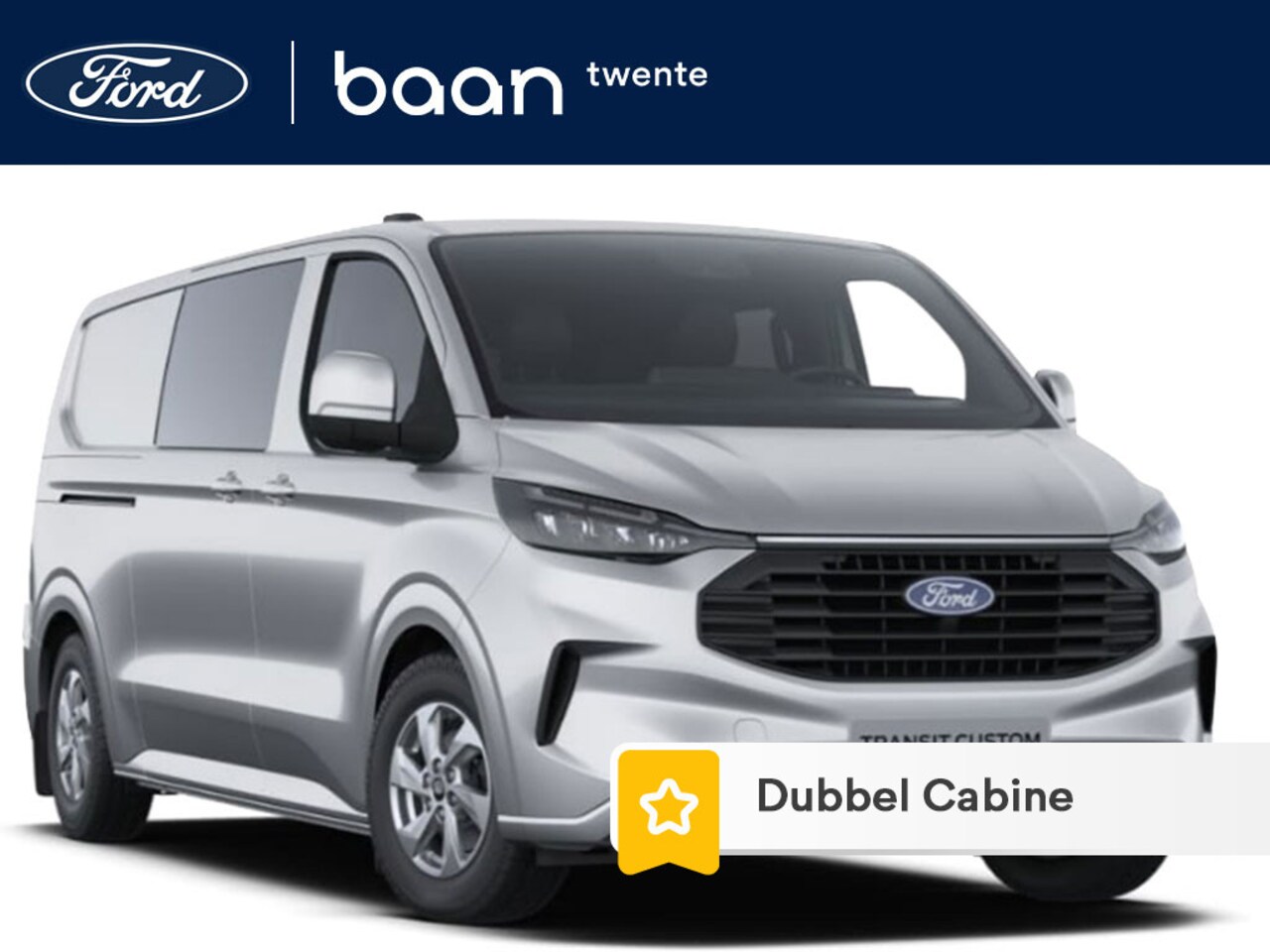 Ford Transit Custom - 320 2.0 TDCI L2H1 Limited Dubbel Cabine 170 PK AUT. | 2x Schuifdeur | Driver Ass. Pack | A - AutoWereld.nl