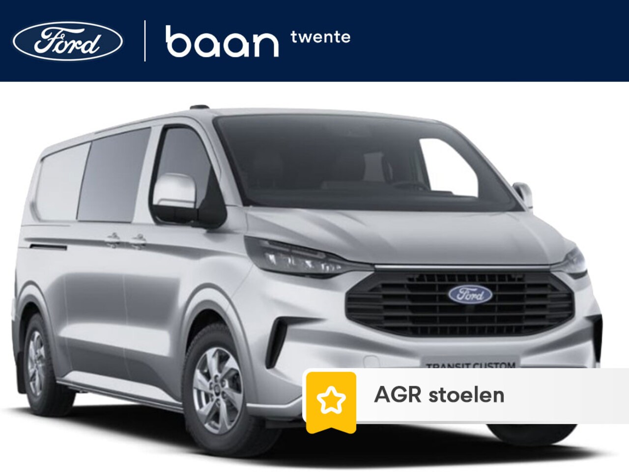 Ford Transit Custom - 320 2.0 TDCI L2H1 Limited Dubbel Cabine 136 PK AUT. | 2x Schuifdeur | Groot scherm | Apple - AutoWereld.nl