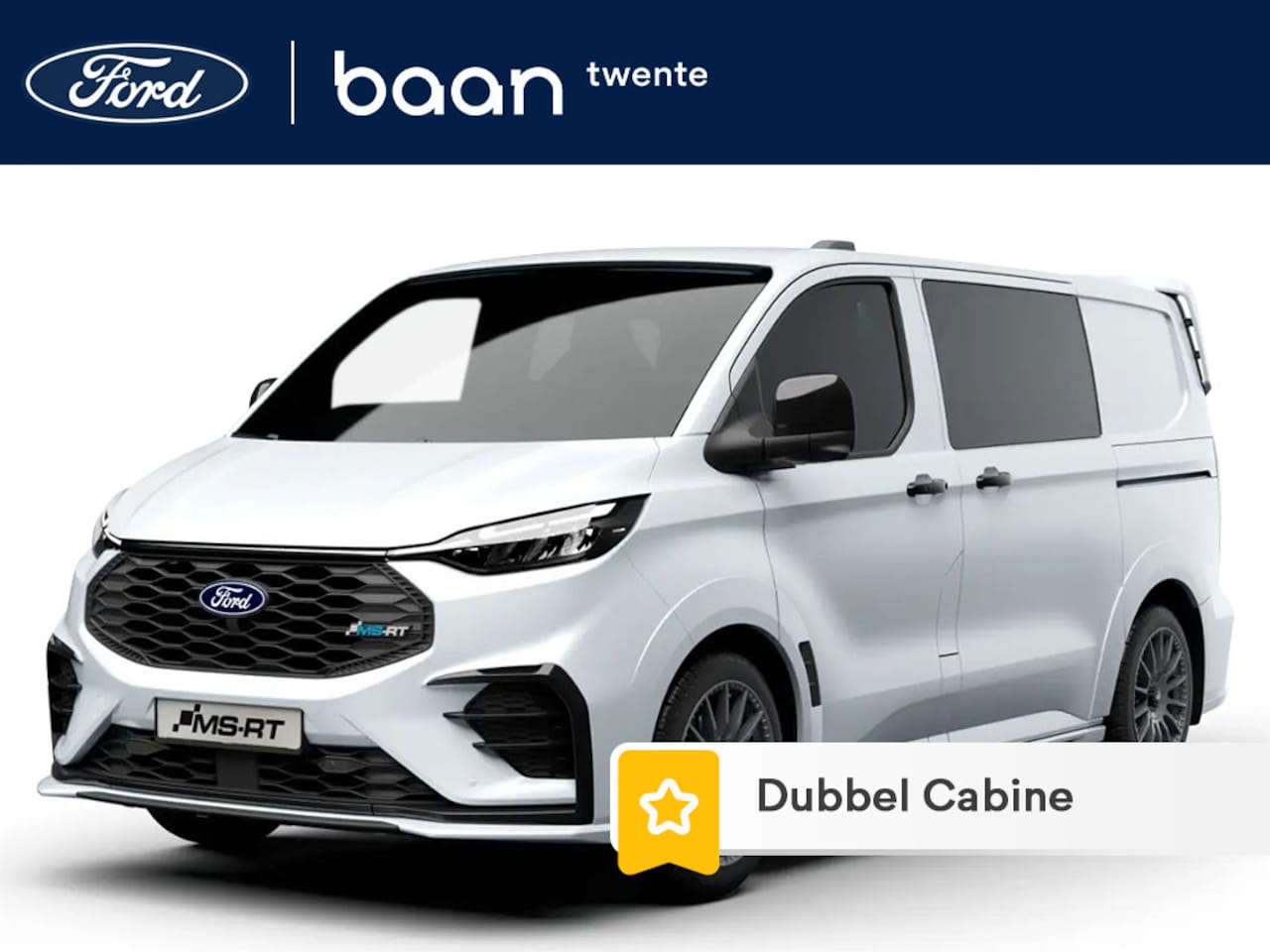 Ford Transit Custom - PHEV 233PK L2H1 MS-RT / 2024 LEVERING \ Dubbel Cabine | FULL OPTION | 2x Elektr. schuifd. - AutoWereld.nl