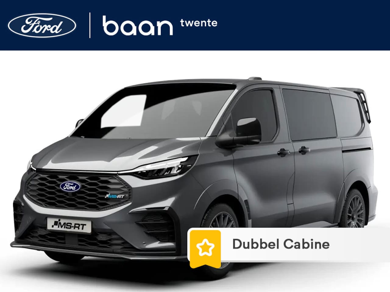 Ford Transit Custom - PHEV 233PK L2H1 MS-RT / 2024 LEVERING \ Dubbel Cabine | FULL OPTION | 2x Elektr. schuifd. - AutoWereld.nl